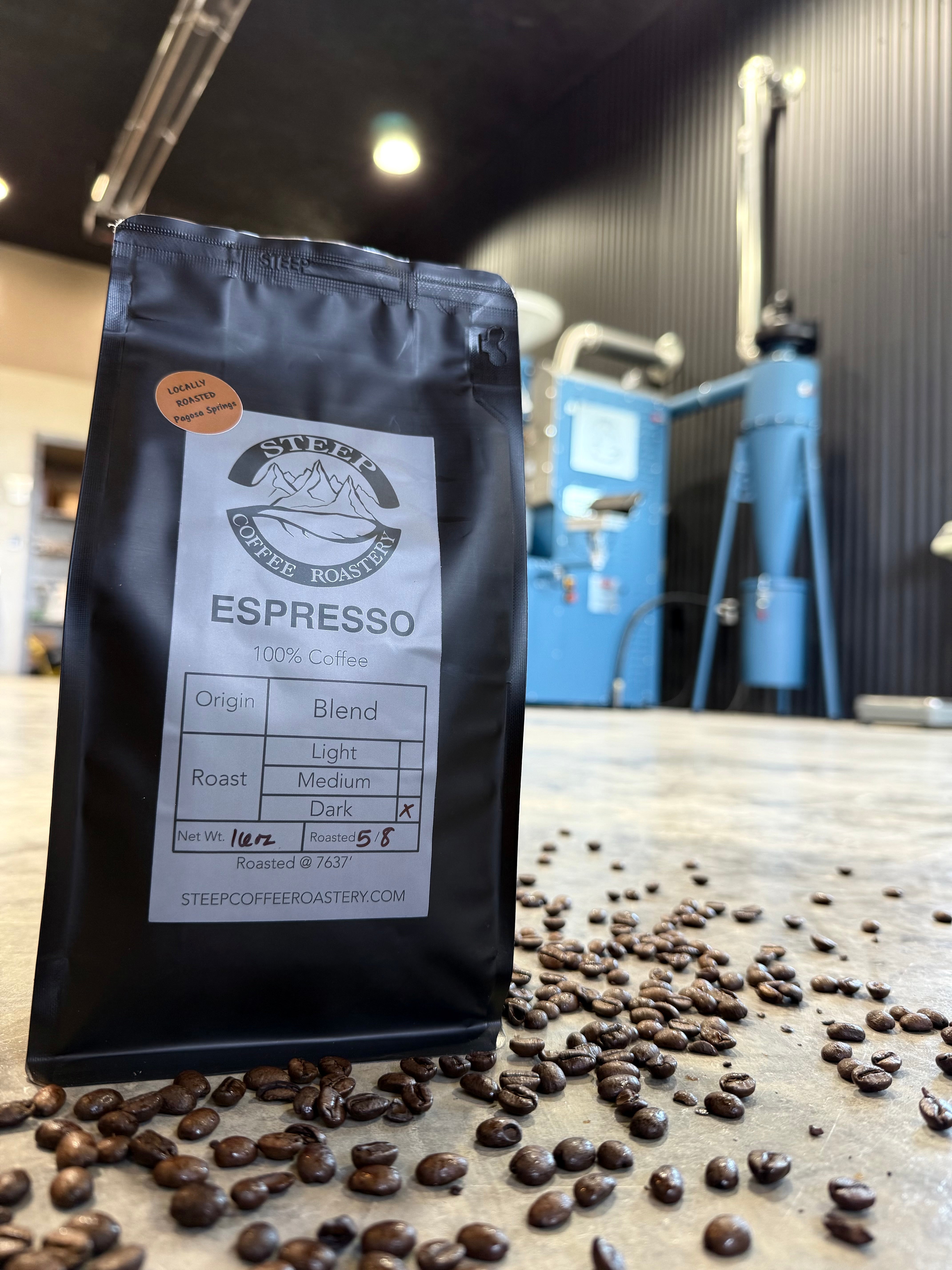 Espresso Coffee Blend - 3 Bean Blend - Dark Roast – STEEP Coffee
